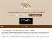 Tablet Screenshot of bellacapelli-salon.com
